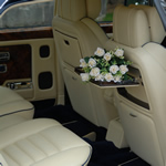 Yorkshire Wedding Cars - Royal Blue Bentley Turbo RL, picnic tables. Based near Harrogate, North Yorkshire